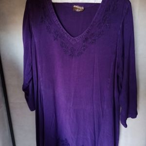 Plus Size Purple Holy Clothing Gypsy Dress